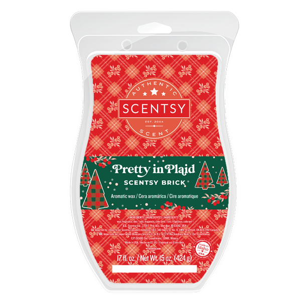 Pretty in Plaid Scentsy Brick