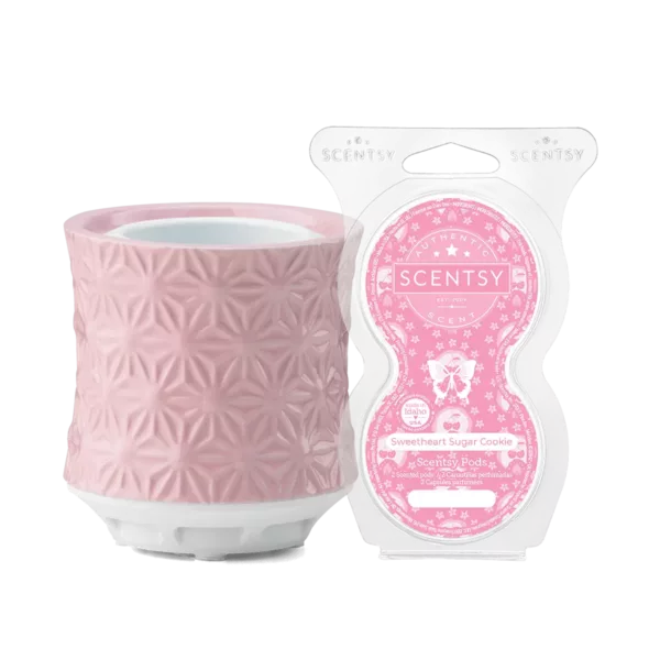 Burst Tabletop Fan Diffuser + Sweetheart Sugar Cookie Scentsy Pods Bundle