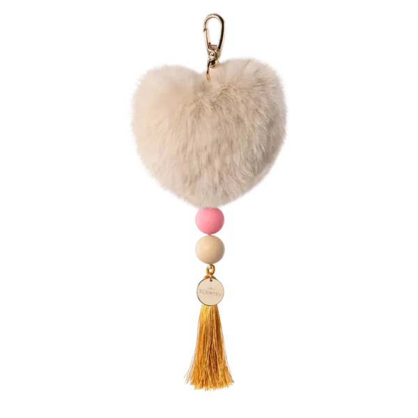 Taupe Heart Scentsy Charm Clip + Vanilla Bean Buttercream fragrance